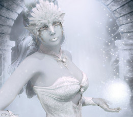 Картинка 3д графика fantasy фантазия magical snow