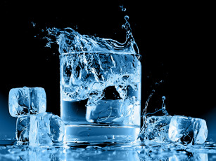 Картинка еда напитки кубики льда вода