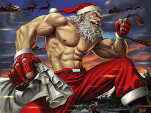 Картинка праздничные рисованные santa злой санта