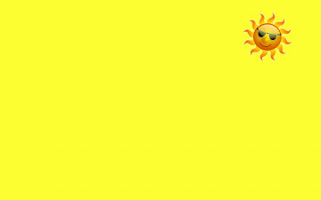 Картинка солнце очках векторная графика очки желтый фон