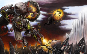 Картинка warhammer 40000 space marine видео игры 40 000 существо воин оружие