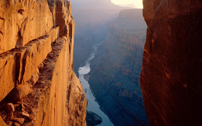 Обои картинки фото природа, горы, каньон, река