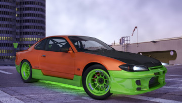 Картинка автомобили 3д s15 nissan r 2000 spec silvia