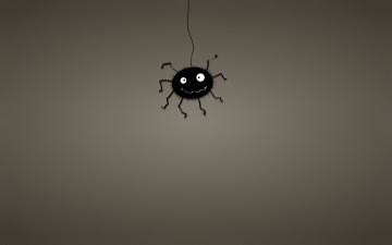 Картинка рисованные минимализм паук паутина черный темноватый фон spider