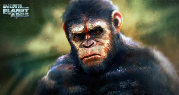 Картинка рисованное кино planet цезарь революция обезьян планета apes dawn of the