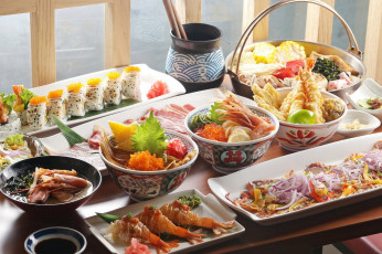 Картинка еда рыба +морепродукты +суши +роллы блюда ассорти суши морепродукты китайская кухня овощи икра креветки