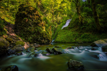 Картинка природа реки озера лес река речка водопад камни