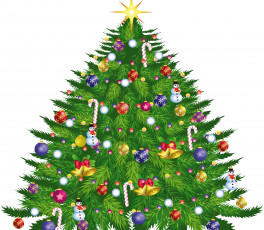 Картинка праздничные векторная+графика+ новый+год украшения праздник новый год фон елка