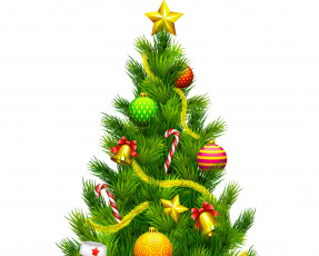 Картинка праздничные векторная+графика+ новый+год украшения елка фон новый год праздник