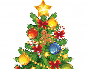 Картинка праздничные векторная+графика+ новый+год фон новый год праздник украшения елка