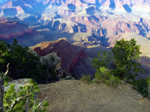 Картинка природа горы каньон панорама