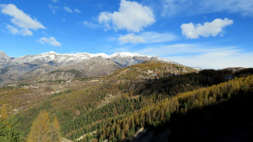 Картинка природа горы снег панорама вершины