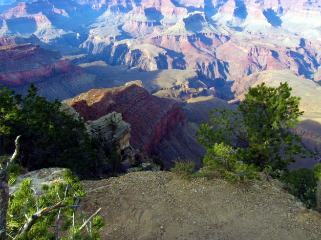 Обои картинки фото природа, горы, каньон, панорама