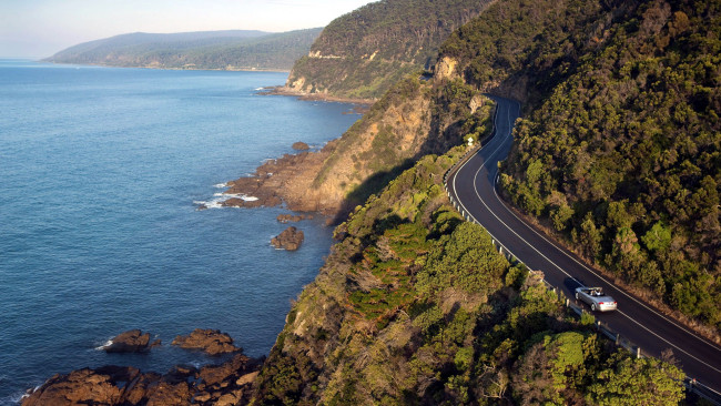 Обои картинки фото great ocean road, australia, природа, дороги, great, ocean, road