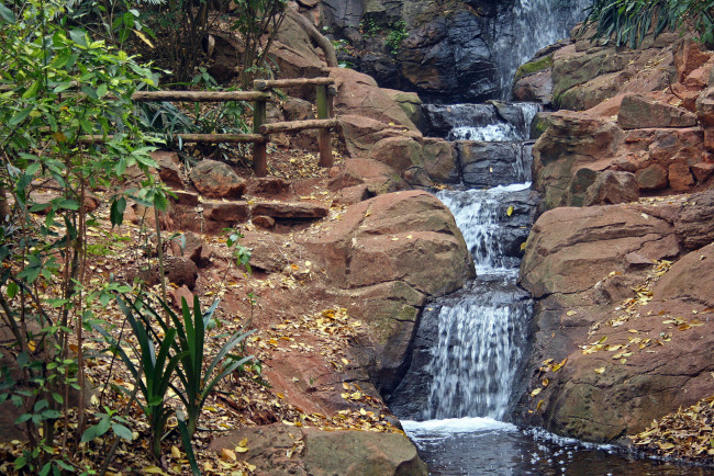 Обои картинки фото природа, водопады, поток, водопад, камни