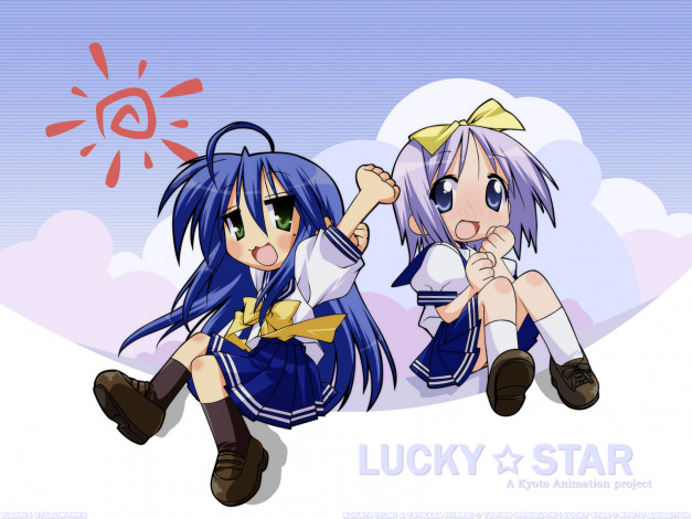 Обои картинки фото аниме, lucky, star
