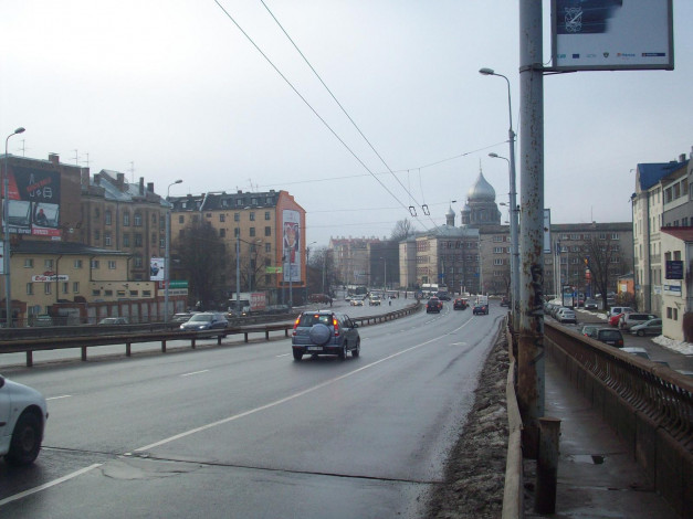 Обои картинки фото рига, мост, земитана, города, латвия