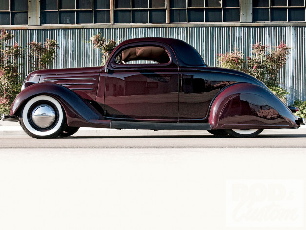 Обои картинки фото 1936, ford, coupe, автомобили, custom, classic, car