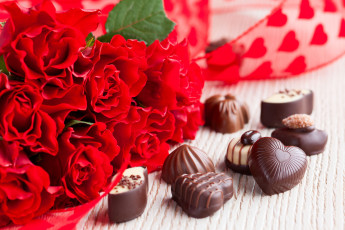 Картинка еда конфеты шоколад сладости цветы розы