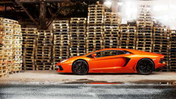 Картинка lamborghini aventador автомобили