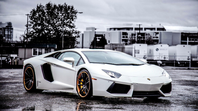 Обои картинки фото lamborghini, aventador, автомобили