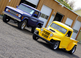 Картинка автомобили custom+pick-up bronco ford jeep 4x4