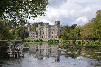 обоя johnstown castle - wexford, города, - дворцы,  замки,  крепости, парк, пруд, замок