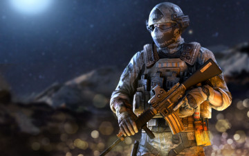 Картинка arctic+combat видео+игры -+arctic+combat солдат снаряжение автомат оружие