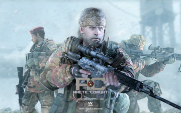 обоя arctic combat, видео игры, - arctic combat, винтовка, снайпер, солдаты, снег, оружие