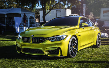 обоя автомобили, bmw, m4, салатовый