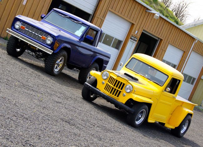 Обои картинки фото автомобили, custom pick-up, bronco, ford, jeep, 4x4