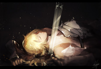 Картинка аниме fate stay+night saber lily