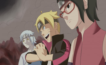 Картинка аниме naruto shinobi mitsuki kunoichi ninja uchiha sarada uzumaki boruto