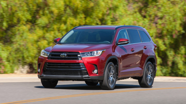 Обои картинки фото toyota highlander 2017, автомобили, toyota, highlander, 2017, внедорожник