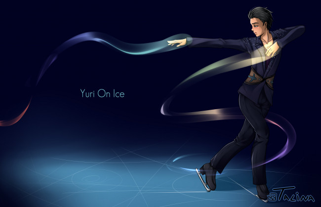 Обои картинки фото аниме, yuri on ice, юри, катсуки