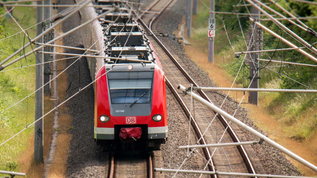Обои картинки фото техника, электровозы, train, поезд, железная, дорога, электричество
