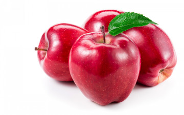 Картинка еда Яблоки краснобокие яблоки