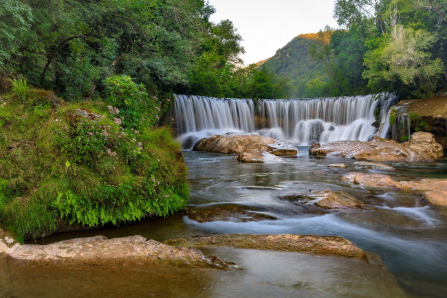 Обои картинки фото природа, водопады, простор