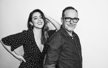 Картинка разное знаменитости смех актеры clark gregg chloe bennet