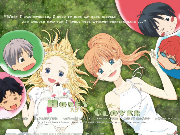 Обои картинки фото аниме, honey, and, clover