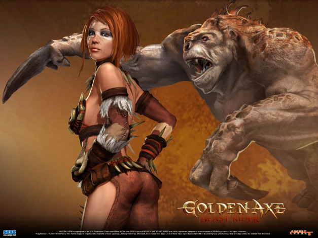 Обои картинки фото golden, axe, beast, rider, видео, игры