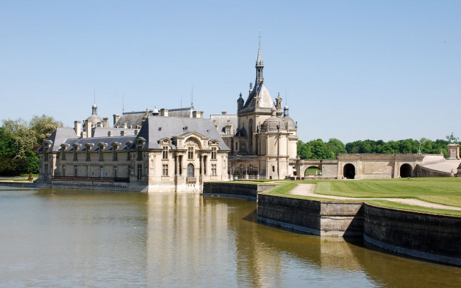 Обои картинки фото chantilly, france, города, замки, луары, франция