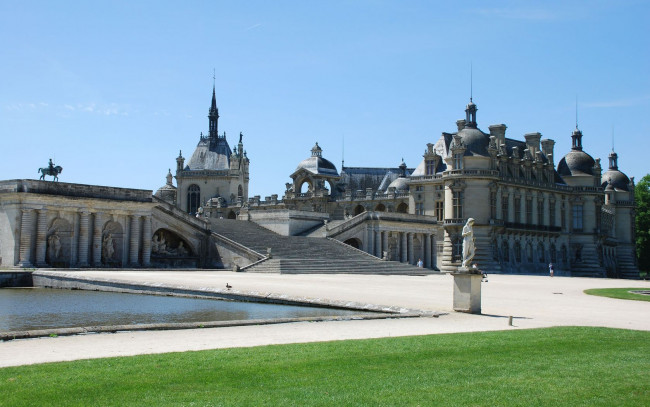 Обои картинки фото chantilly, france, города, замки, луары, франция