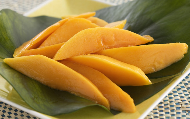 Обои картинки фото еда, манго