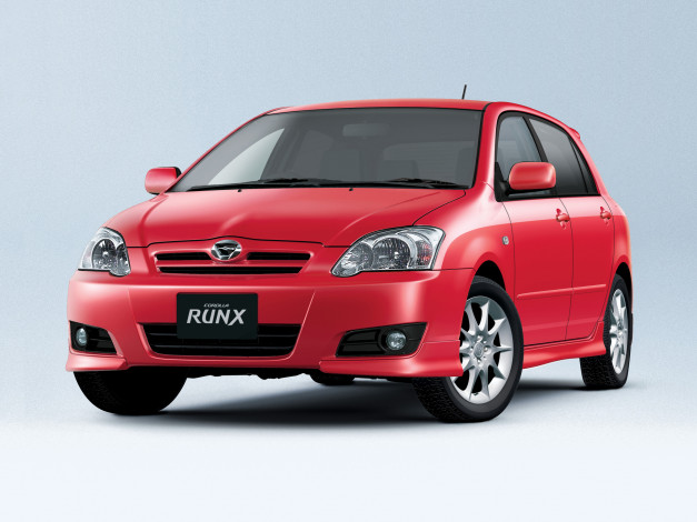 Обои картинки фото автомобили, toyota, красный, 2004, jp-spec, corolla, runx