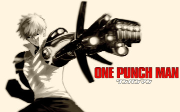 обоя аниме, one punch man, киборг, оружие, киберпанк, фантастика, onepunch-man, one, punch, man, genos