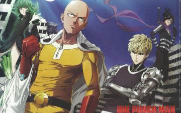 Картинка аниме one+punch+man tornado of terror tatsumaki one punch man onepunch-man sonic art caped baldy saitama demon cyborg genos