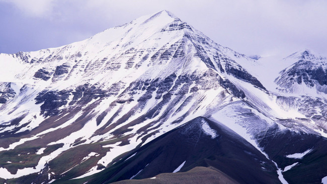 Обои картинки фото природа, горы, снег, скалы