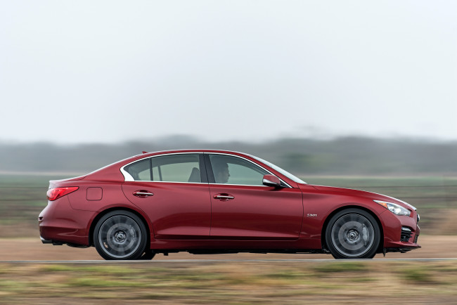 Обои картинки фото автомобили, infiniti, 2016г, красный, q50s, 30t, v37