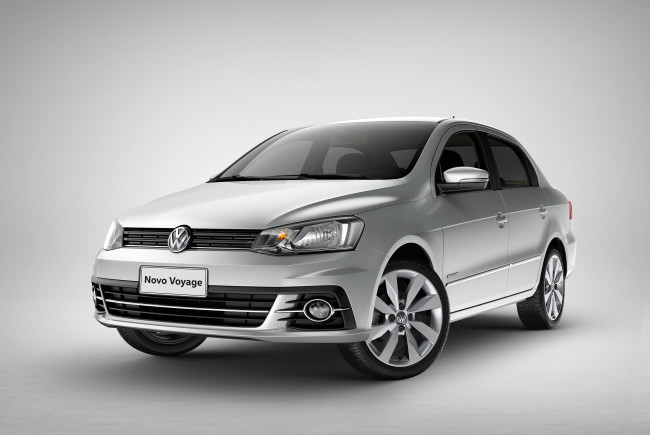 Обои картинки фото автомобили, volkswagen, voyage, 2016г